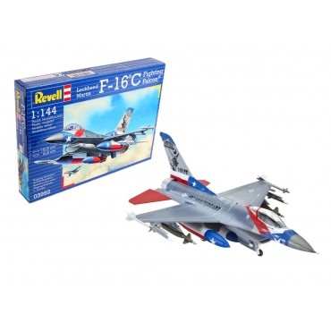 KIT PARA MONTAR REVELL AVIÃO LOCKHEED MARTIN F-16C FIGHTING FALCON 1/144 70 PEÇAS REV 03992